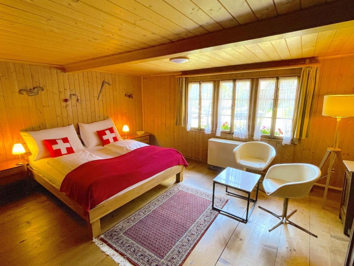 Swisshut Stunning Views Alps Lake - Chalet Erli Därligen Εξωτερικό φωτογραφία