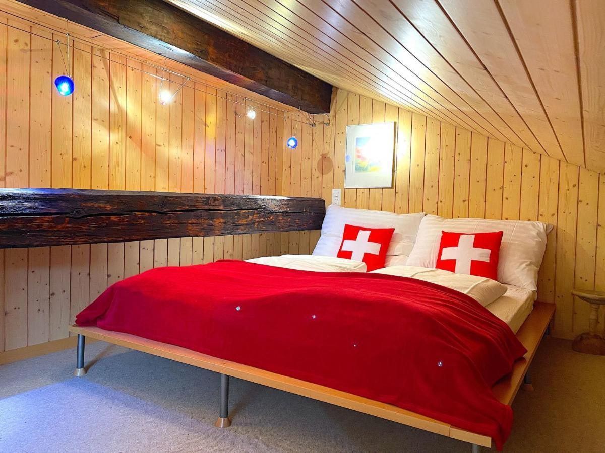 Swisshut Stunning Views Alps Lake - Chalet Erli Därligen Εξωτερικό φωτογραφία